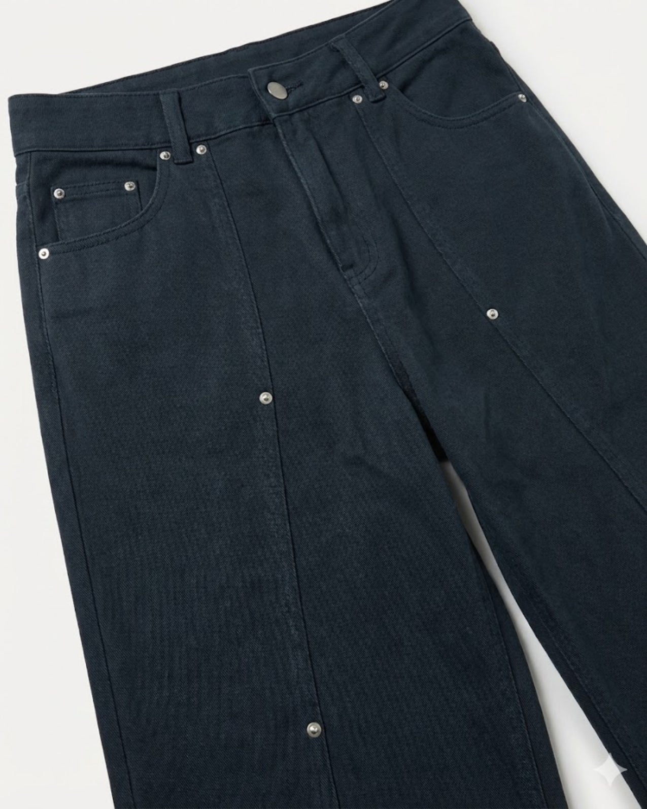 Zerrissene Straight Leg-Jeans