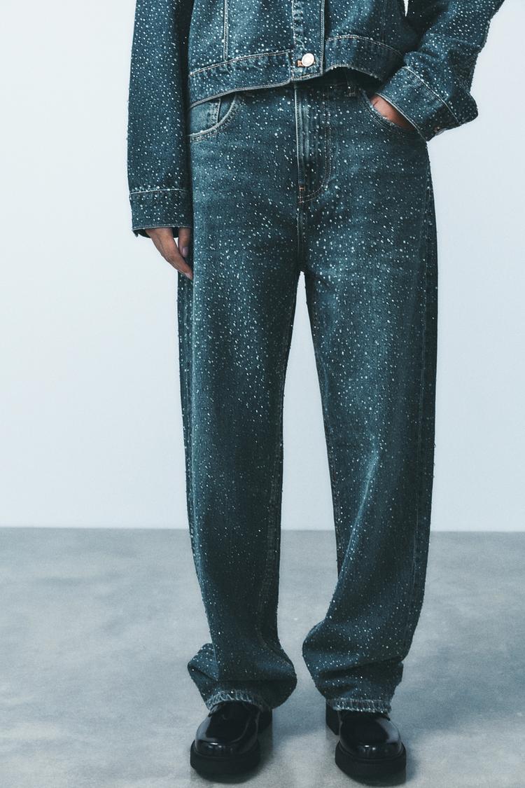 Glitzernde Jeans
