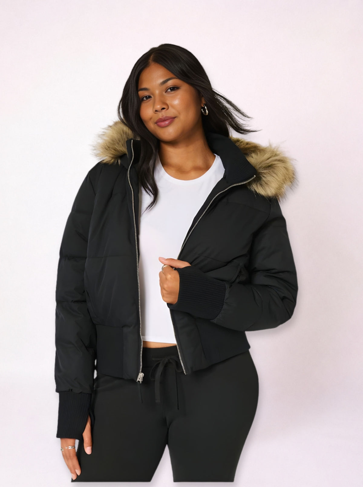 Fur Hood Puffer Jacket