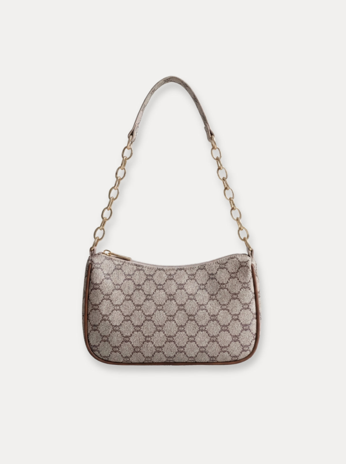 Chain Handle Baguette Bag