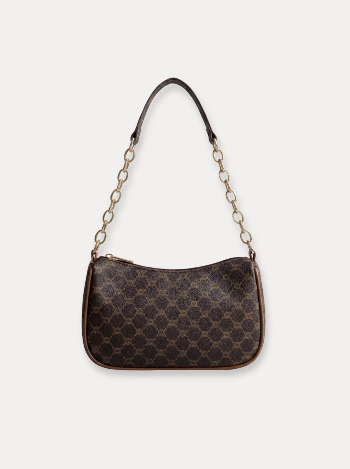 Chain Handle Baguette Bag