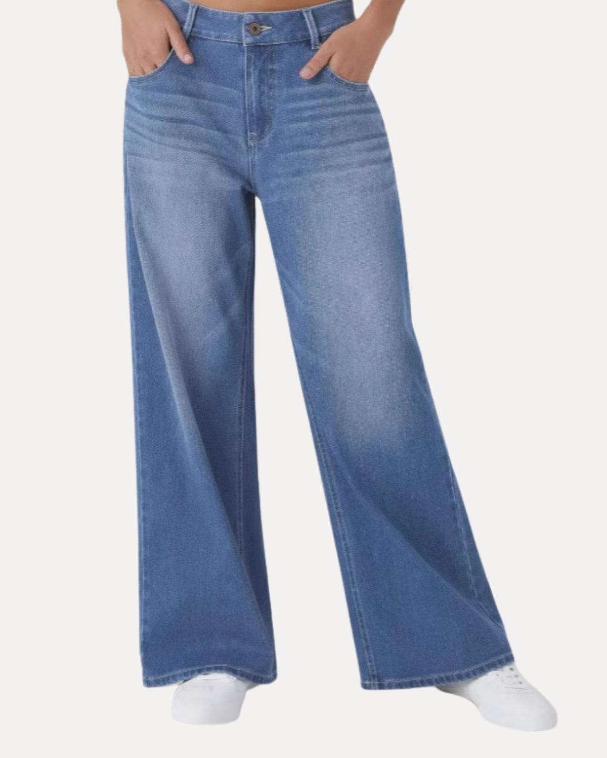 Zerrissene Straight Leg-Jeans