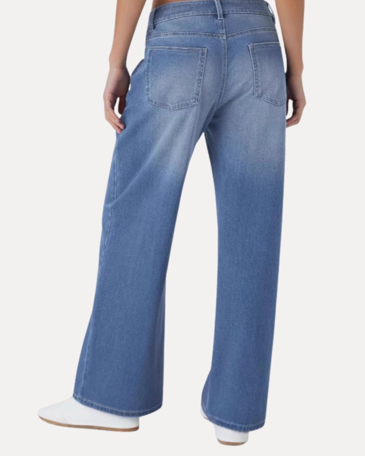Zerrissene Straight Leg-Jeans