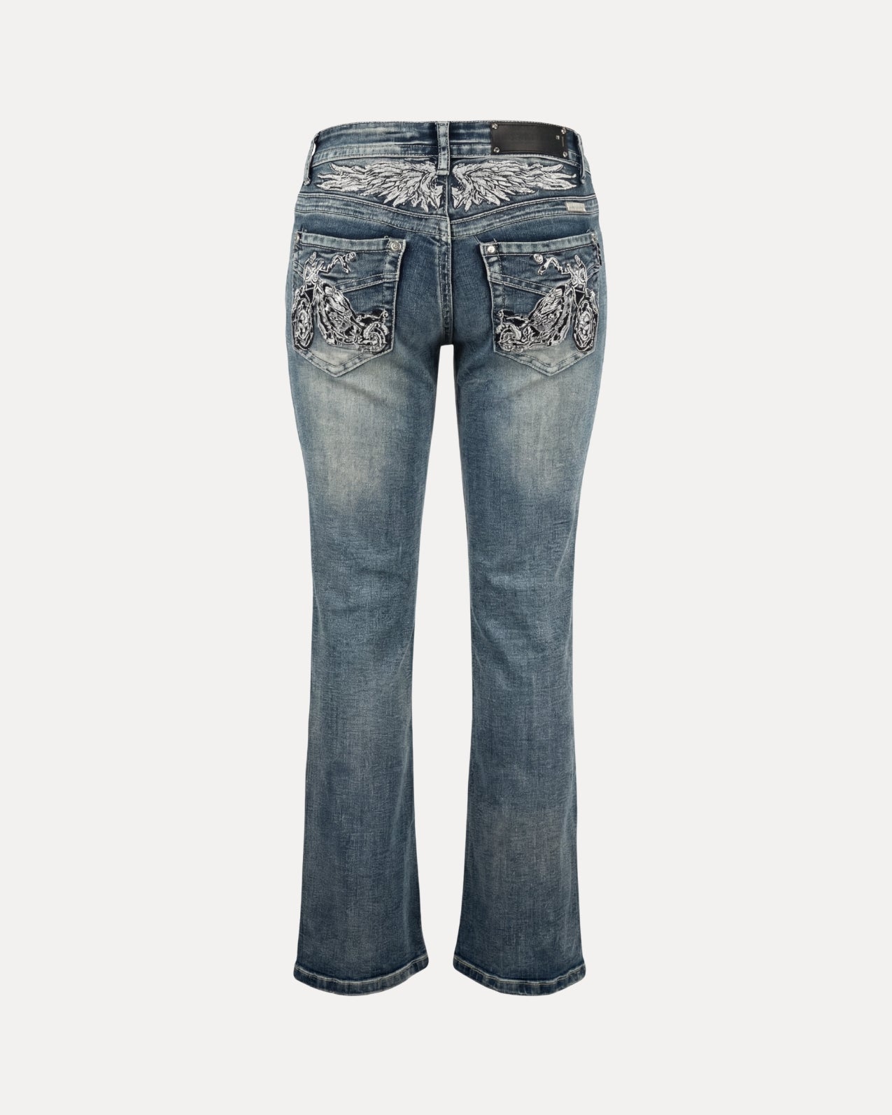 Embroidered Bootcut Jeans