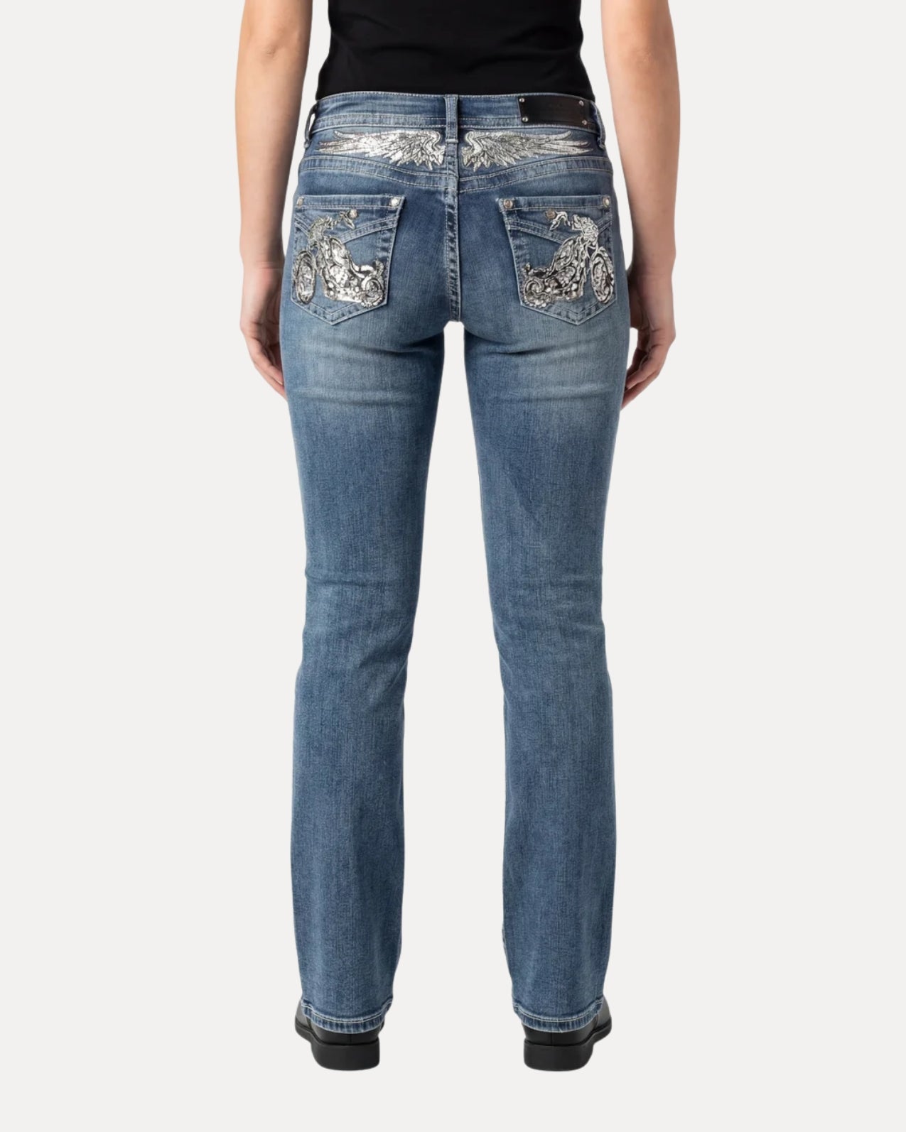 Jean droit déchiré