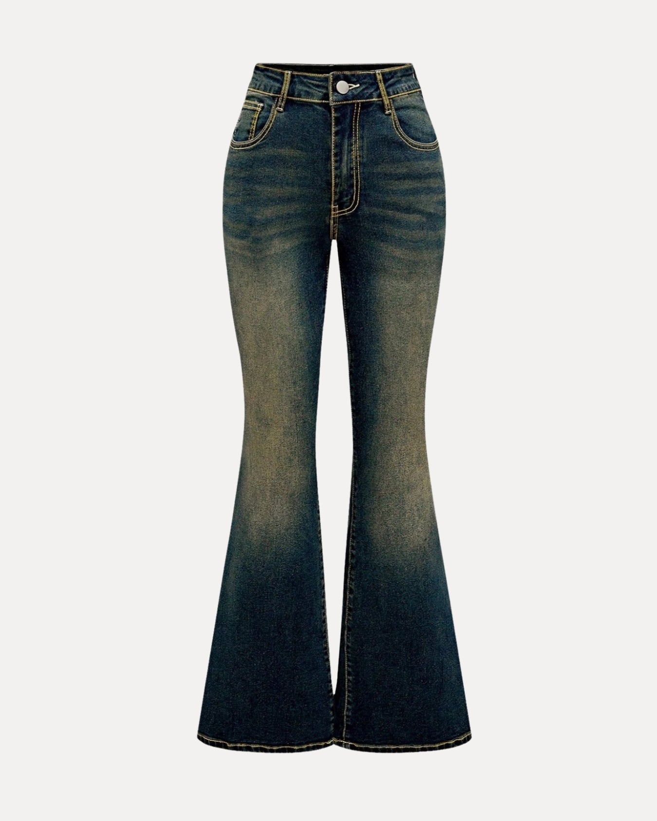 Jean droit déchiré