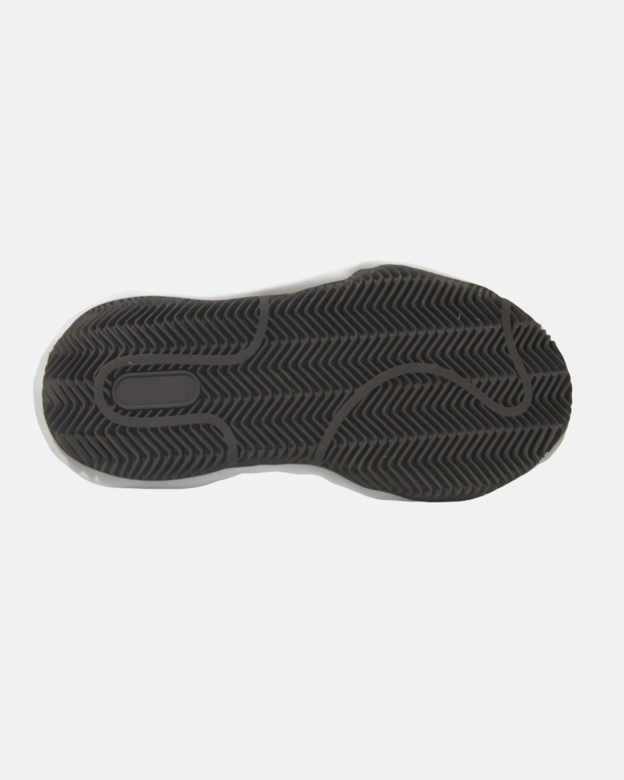 Wave Sole Leather Sneaker – White