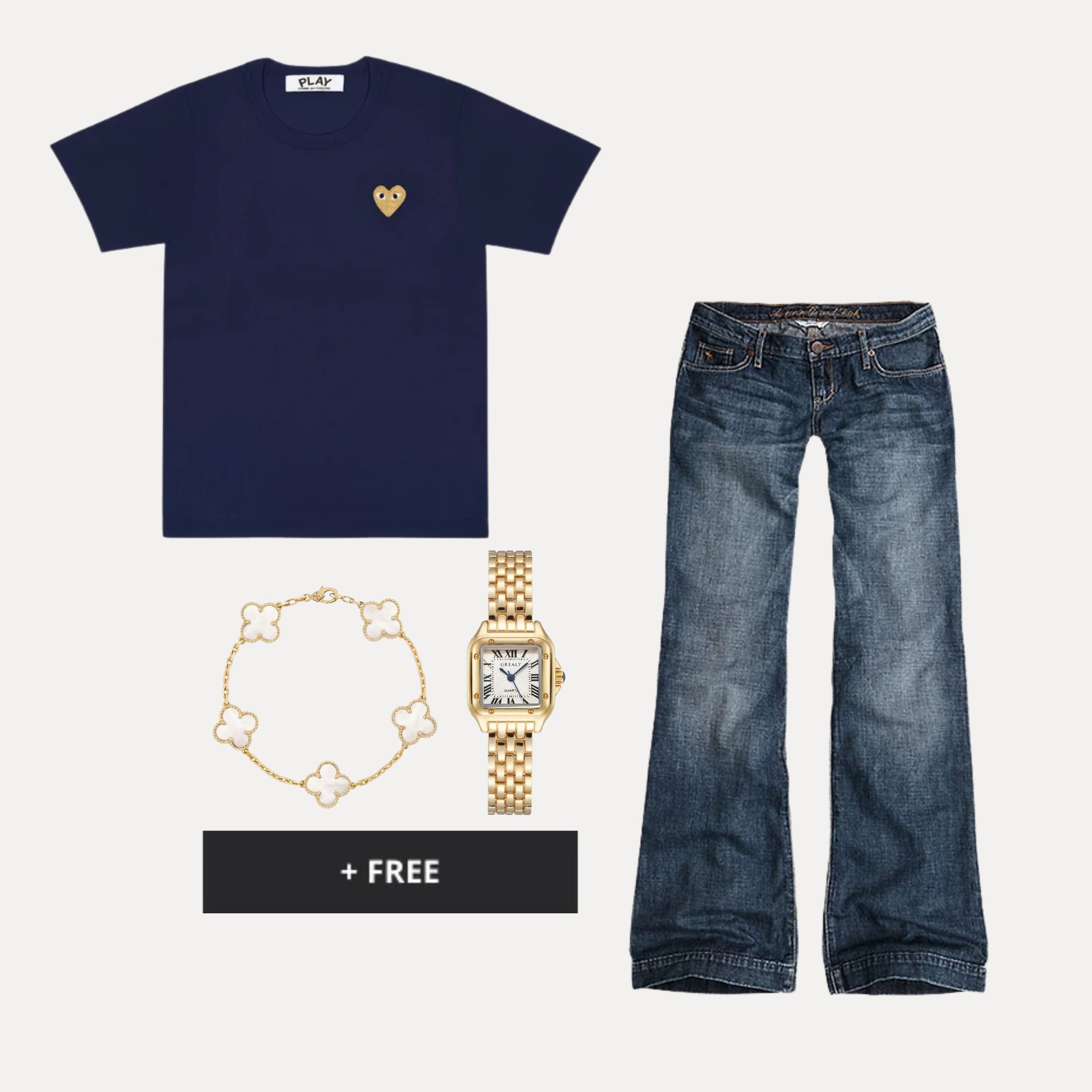 VIRAL OUTFIT 27 - Gold Heart