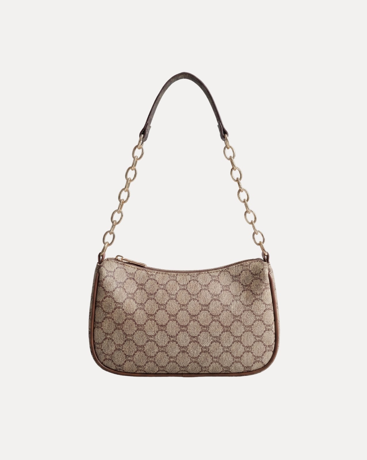 Chain Handle Baguette Bag