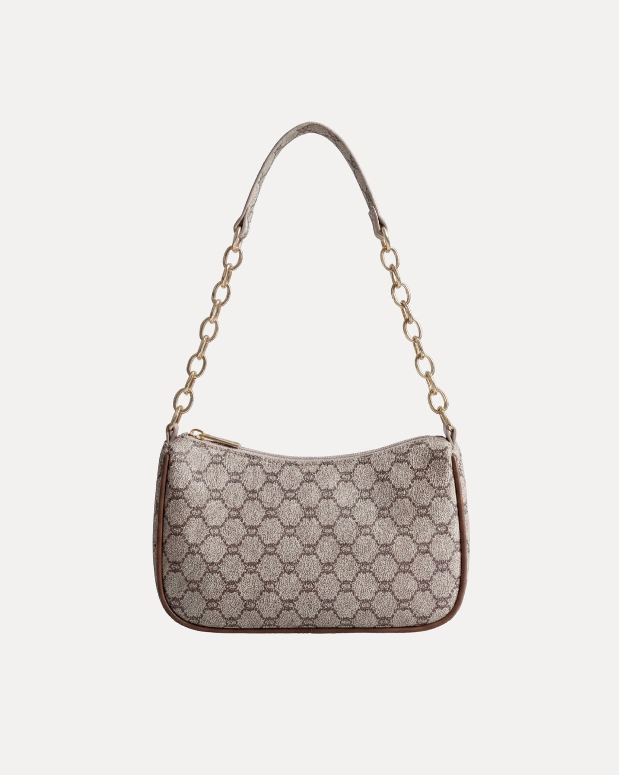 Chain Handle Baguette Bag