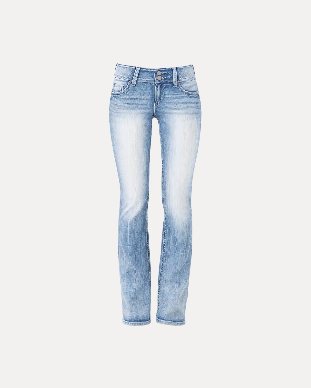 Zerrissene Straight Leg-Jeans