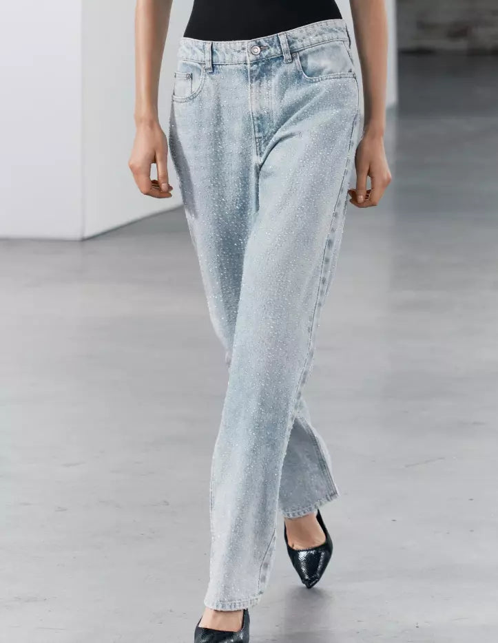 Glitzernde Jeans