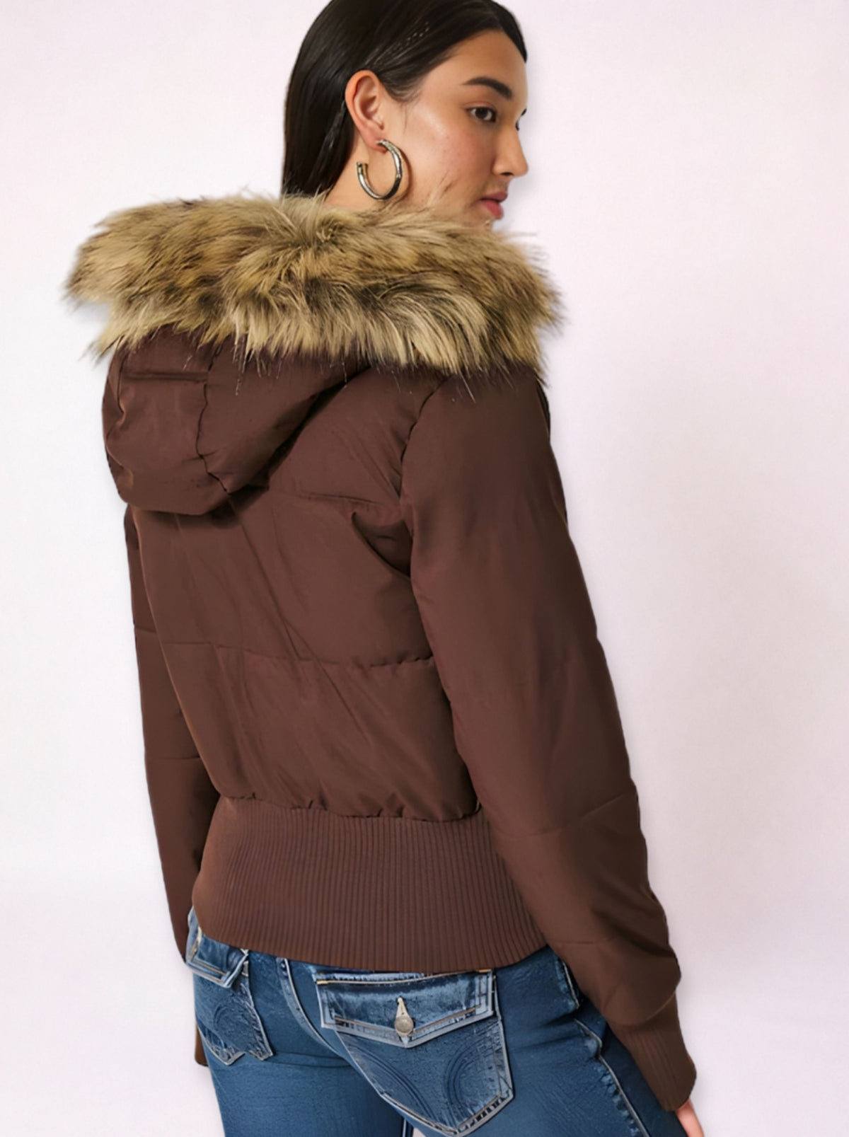Fur Hood Puffer Jacket