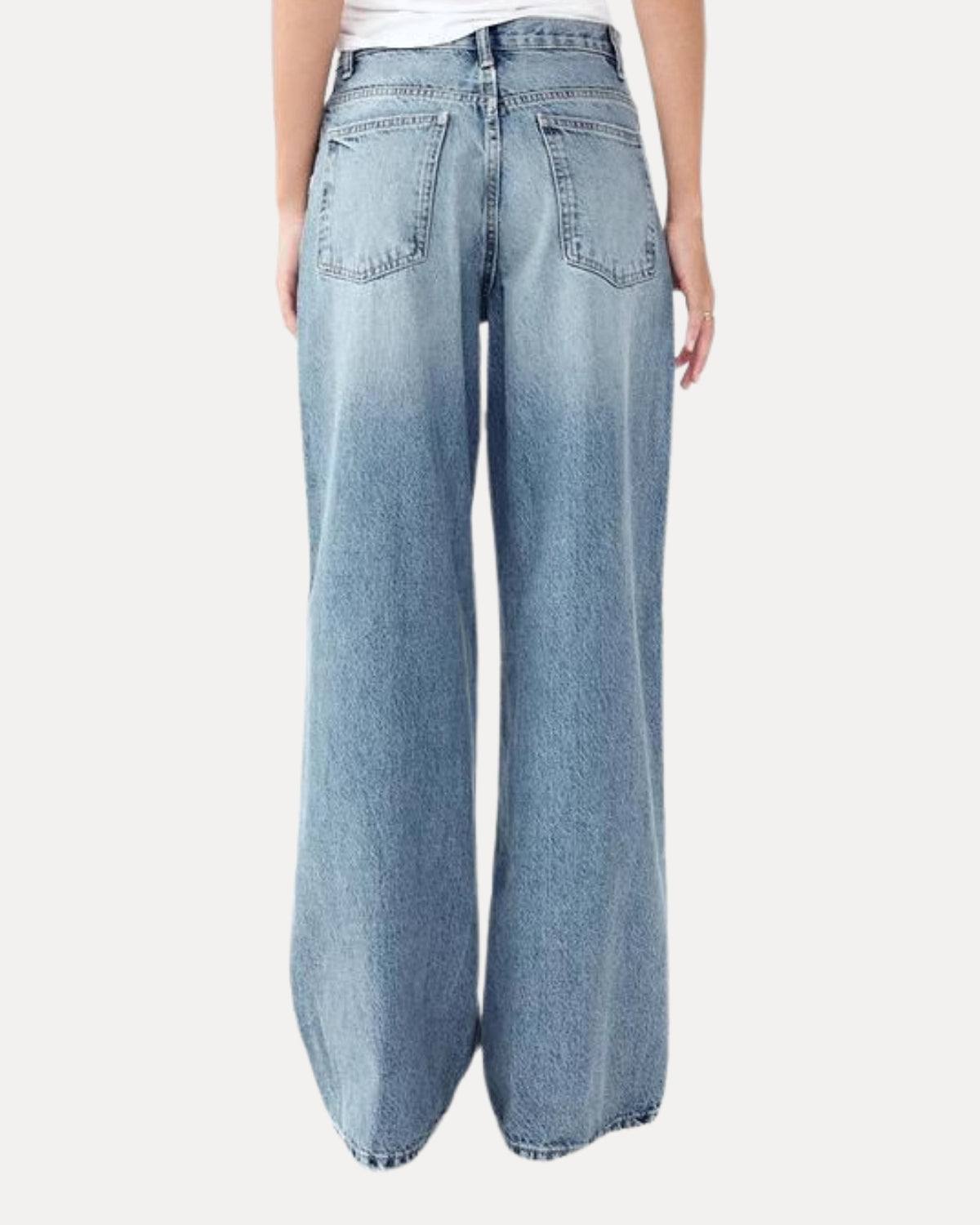 Zerrissene Straight Leg-Jeans