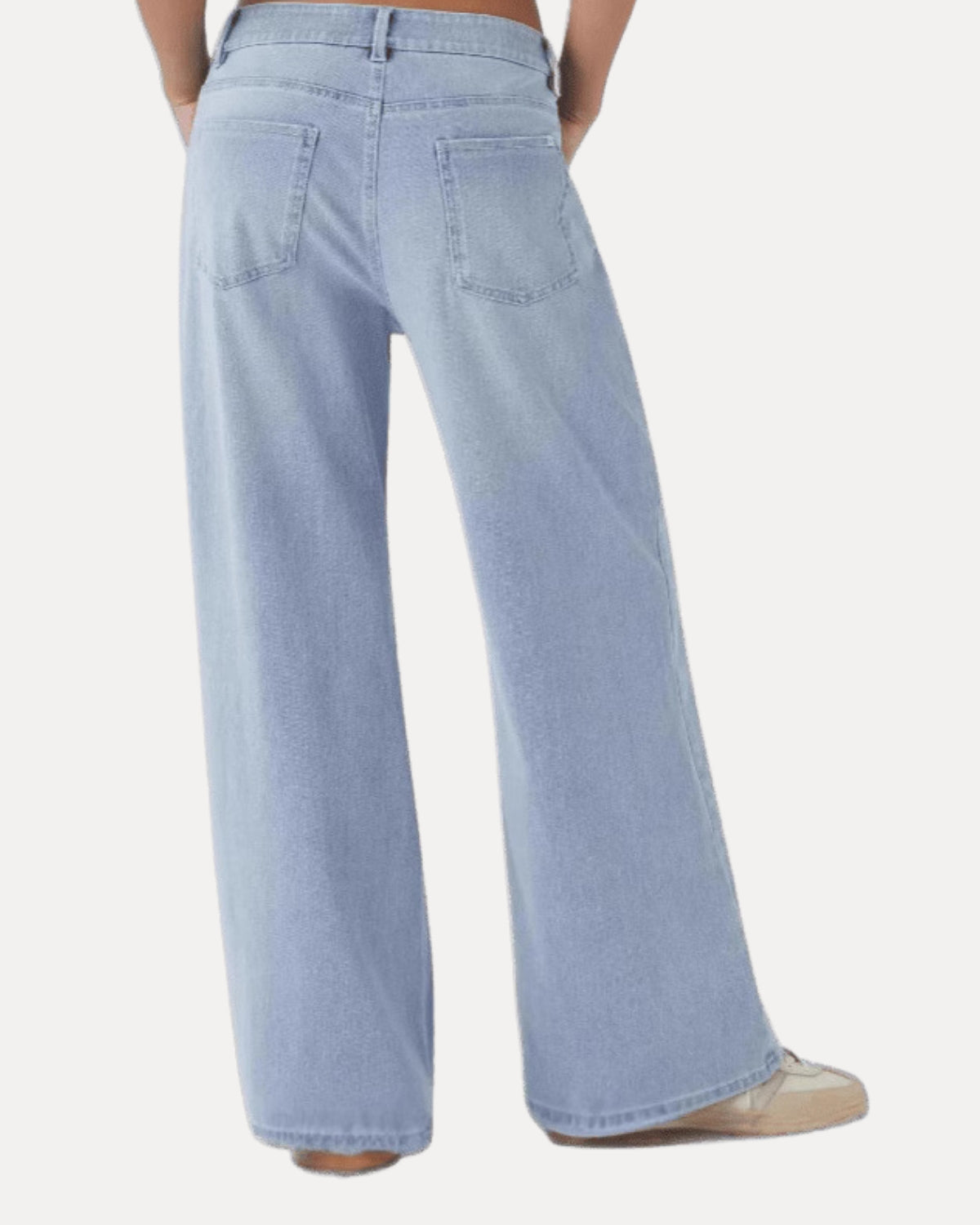 Zerrissene Straight Leg-Jeans