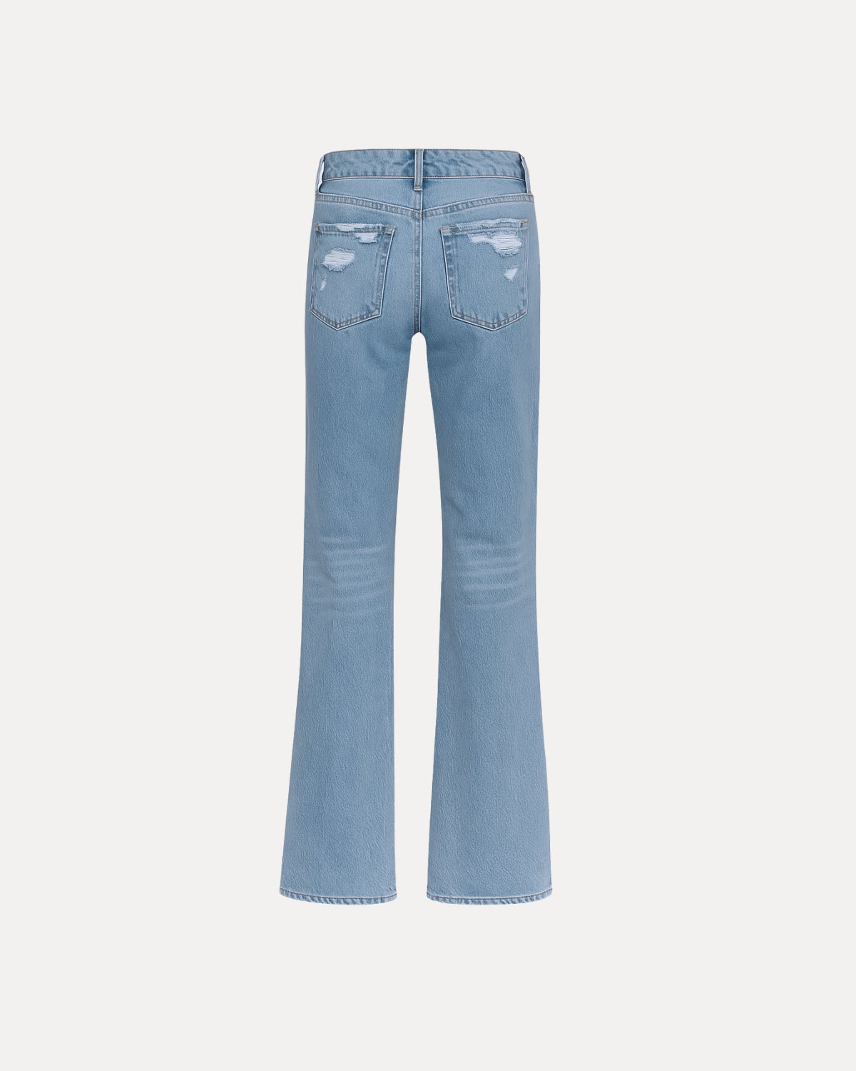 Zerrissene Straight Leg-Jeans