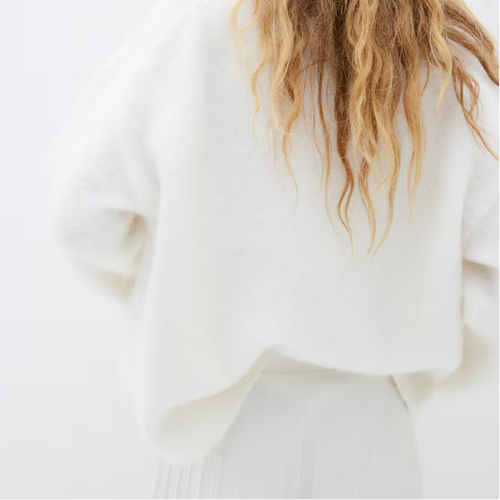 Pull oversize en mélange de mohair