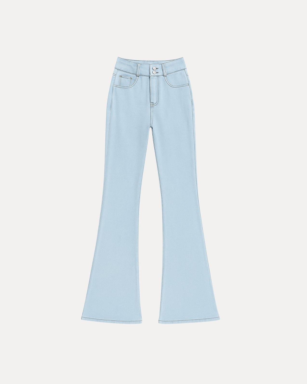 Zerrissene Straight Leg-Jeans