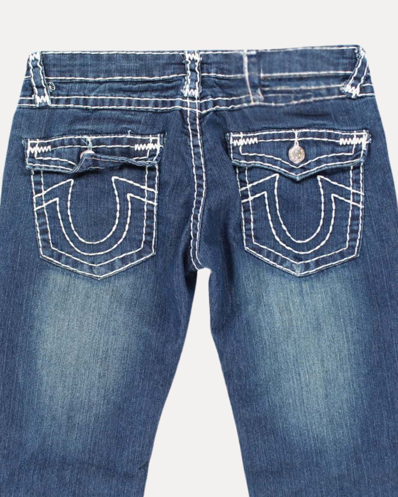 Zerrissene Straight Leg-Jeans
