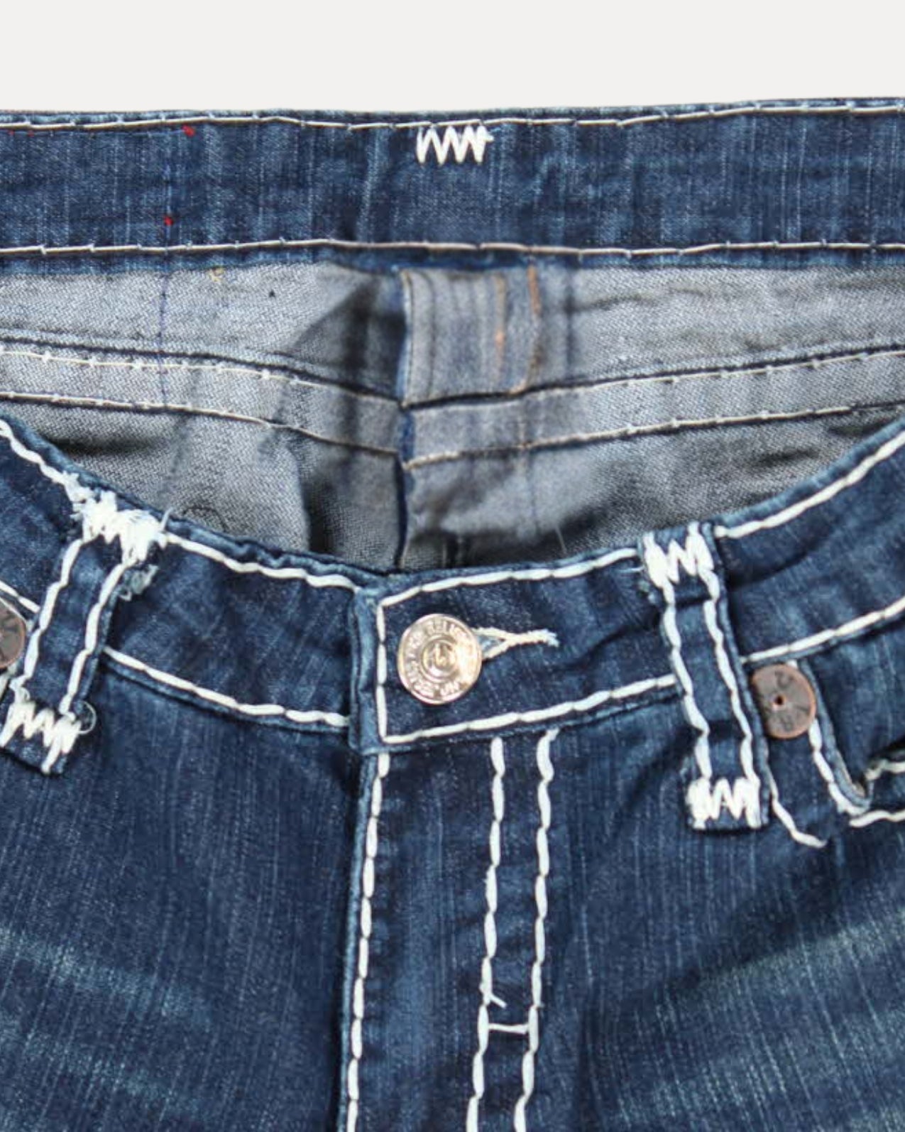 Zerrissene Straight Leg-Jeans