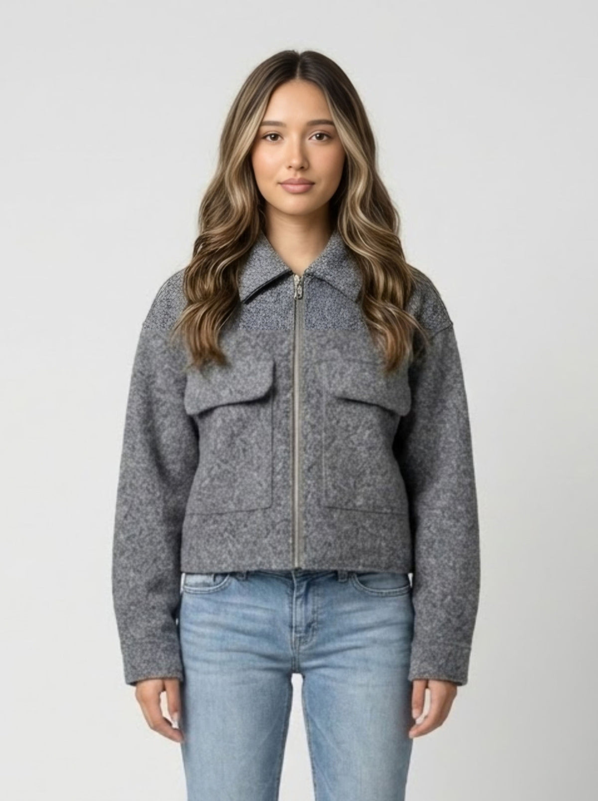 Cropped Wool Jacket