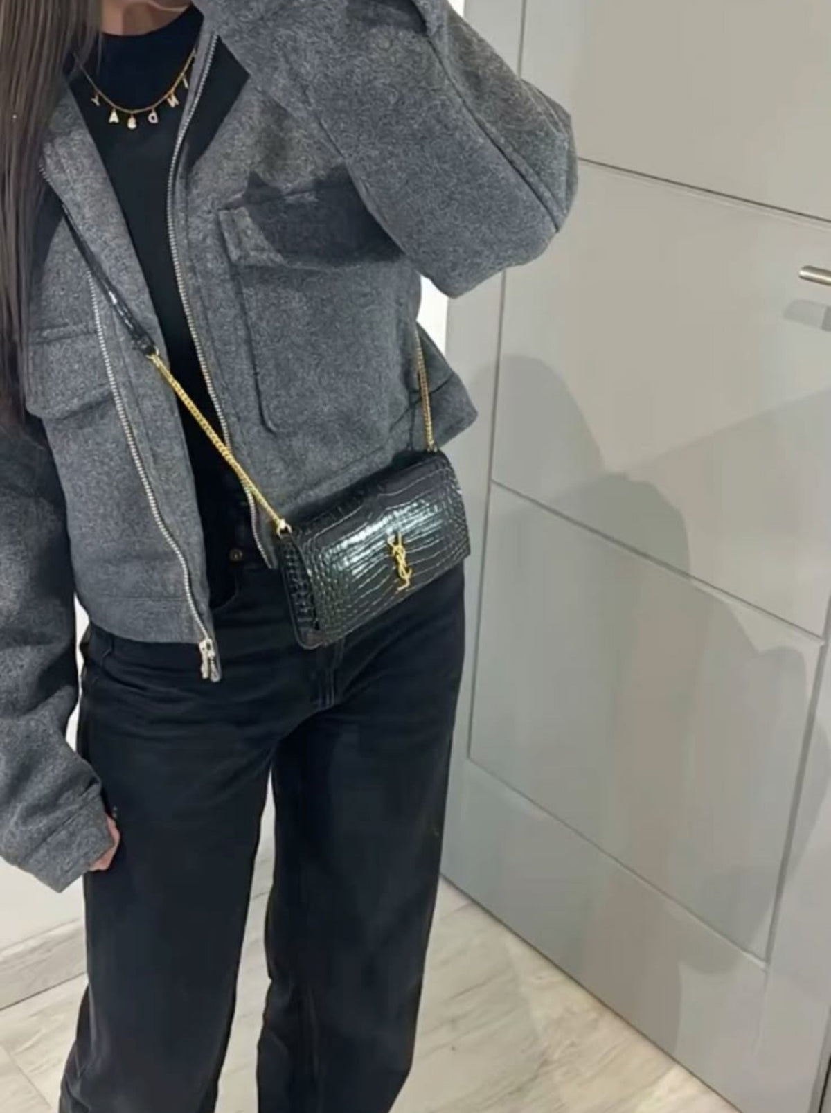 Cropped Wool Jacket