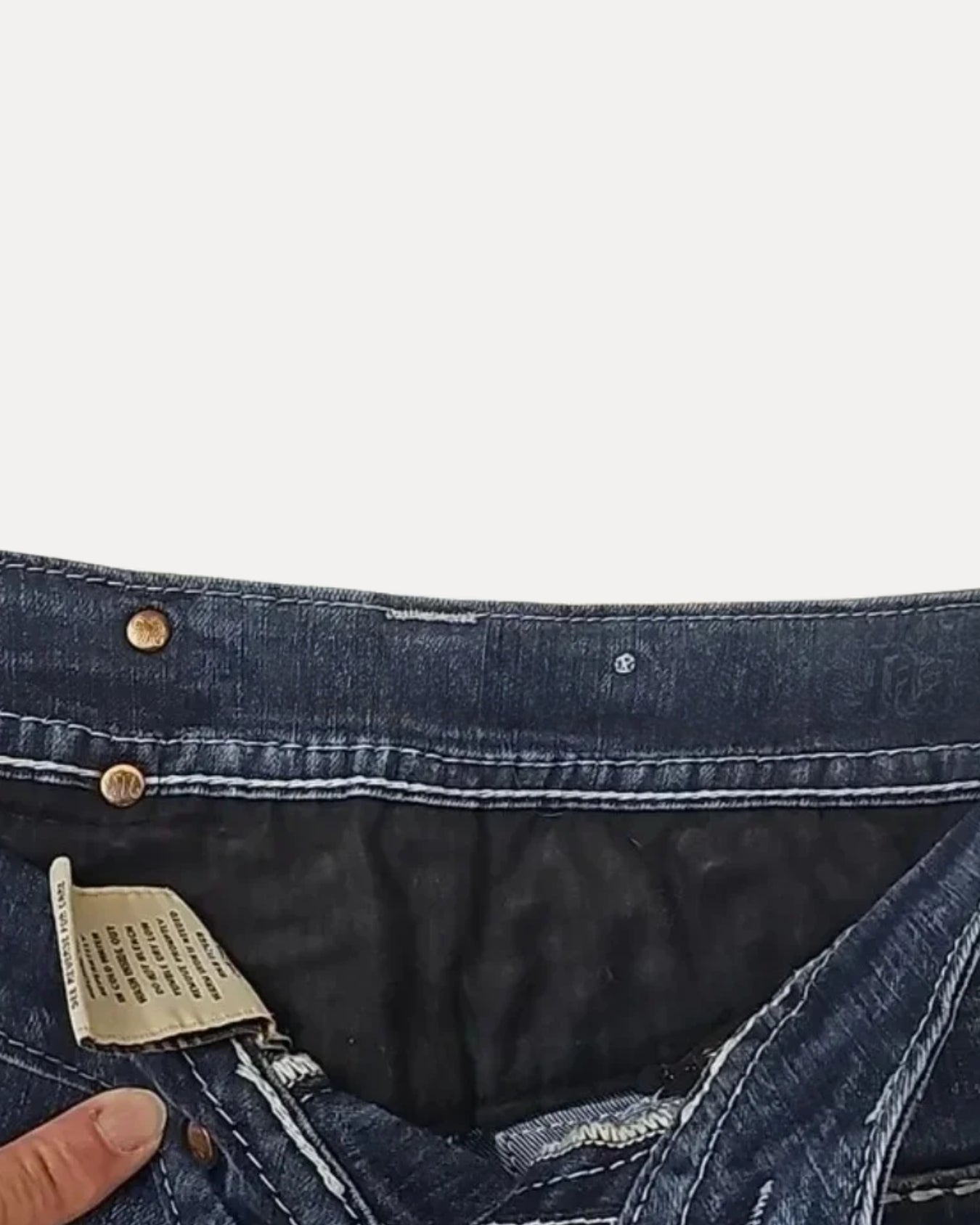 Zerrissene Straight Leg-Jeans