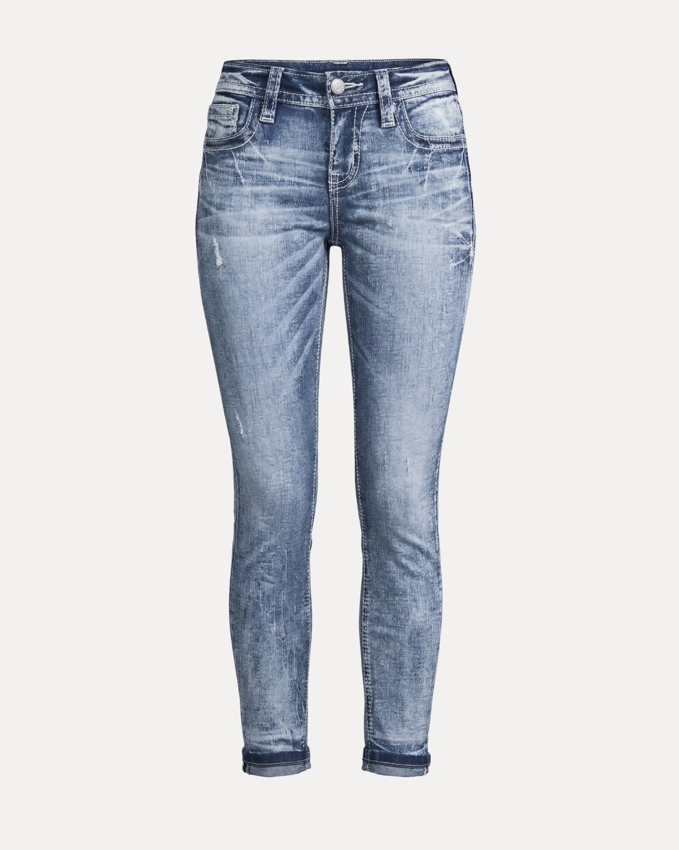 Jean droit déchiré