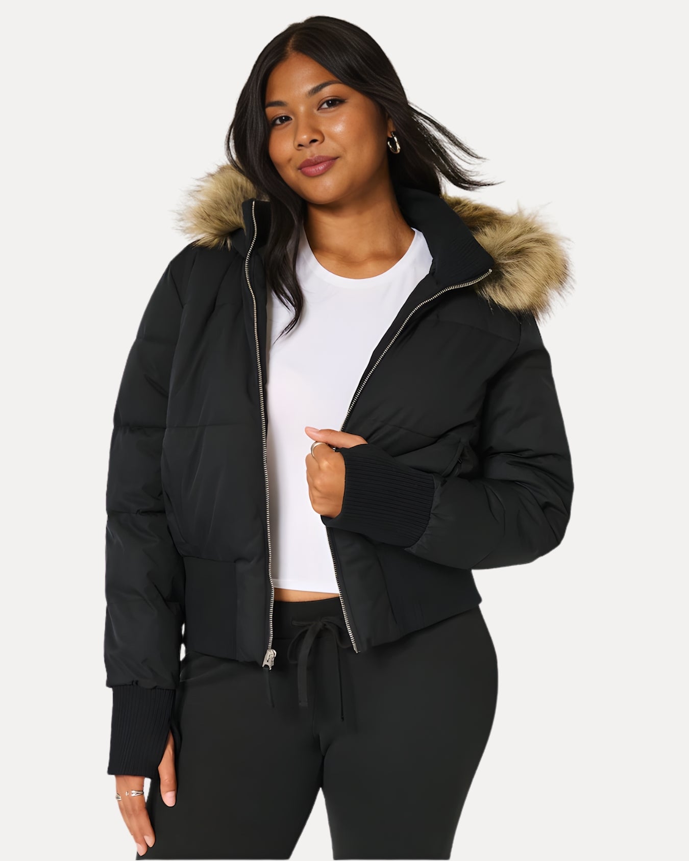 Fur Hood Puffer Jacket