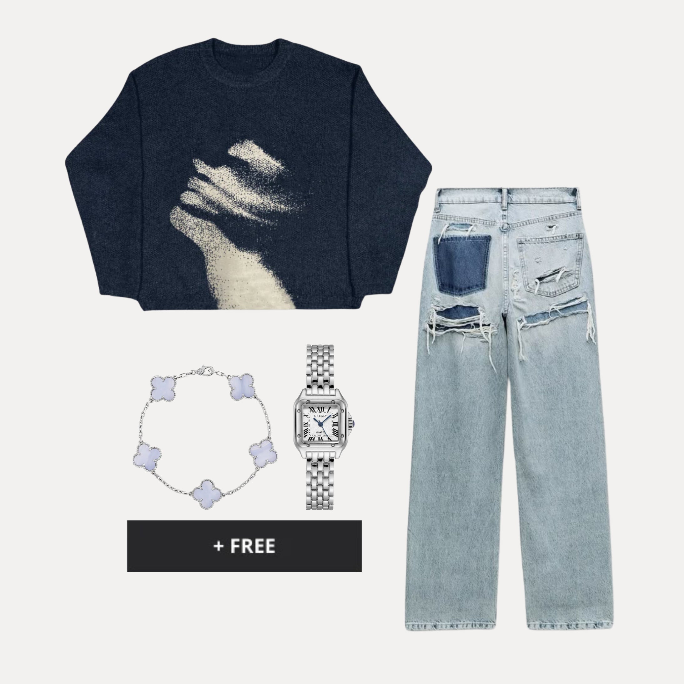 VIRAL OUTFIT 23 - Blurred Knit
