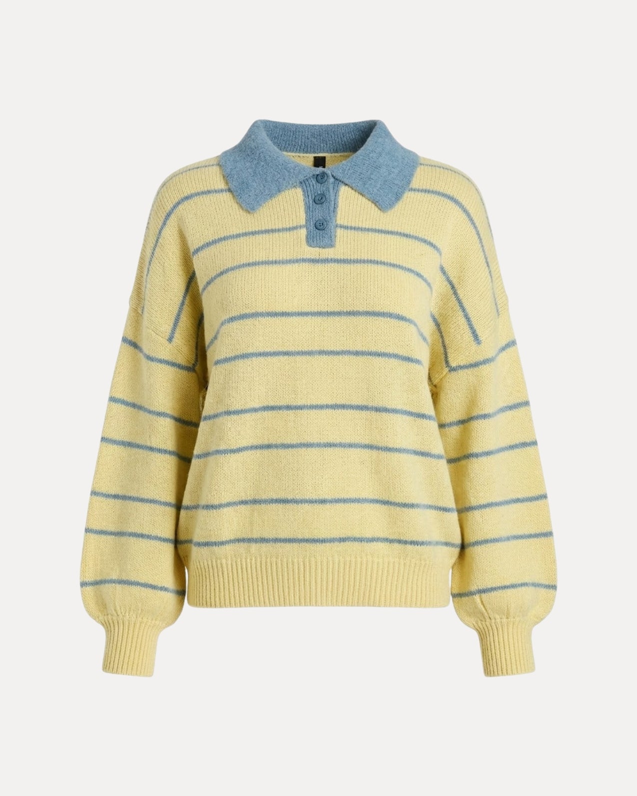 Lemon Polo Knit Sweater