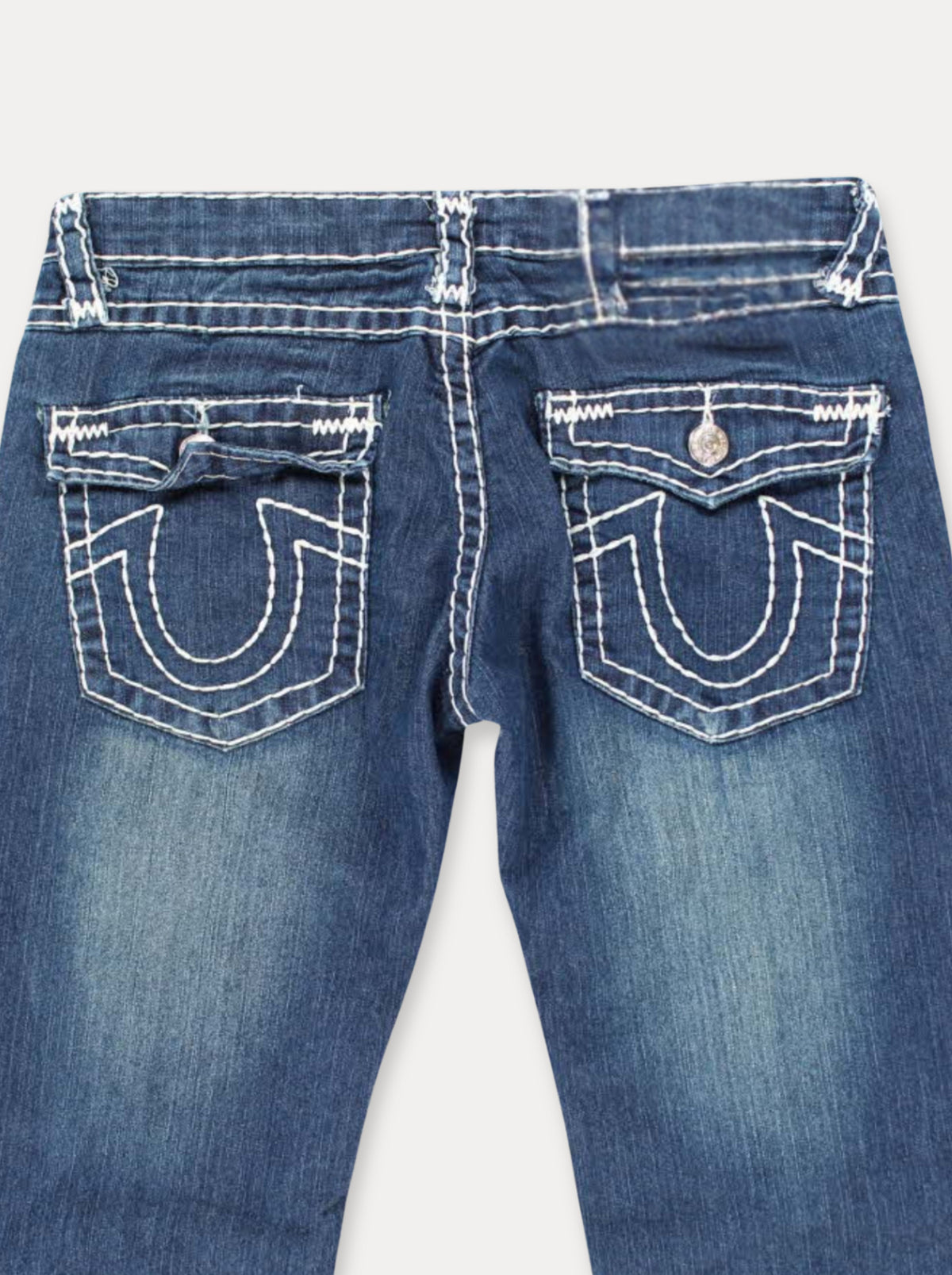 Zerrissene Straight Leg-Jeans