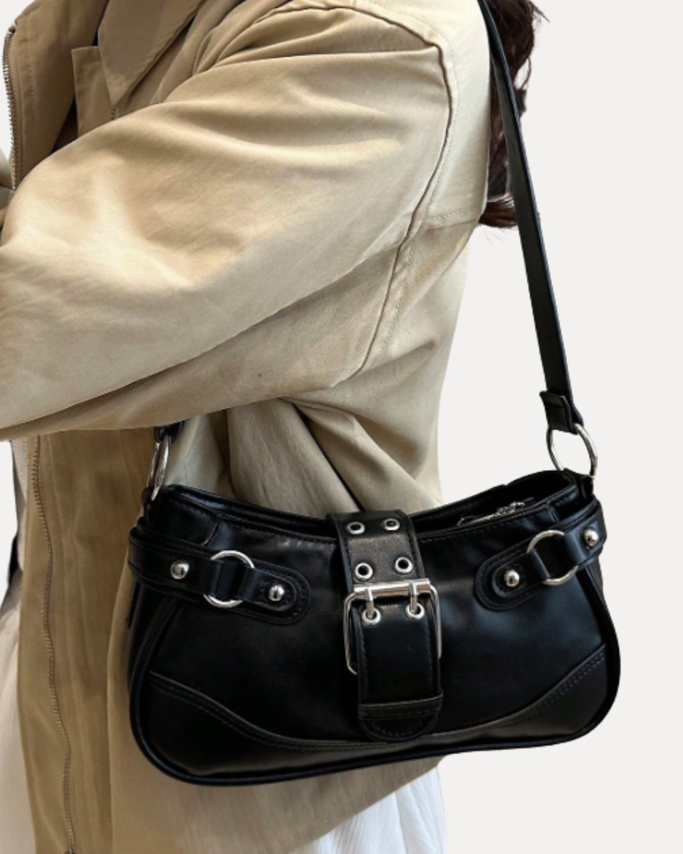 Buckle Shoulder Bag