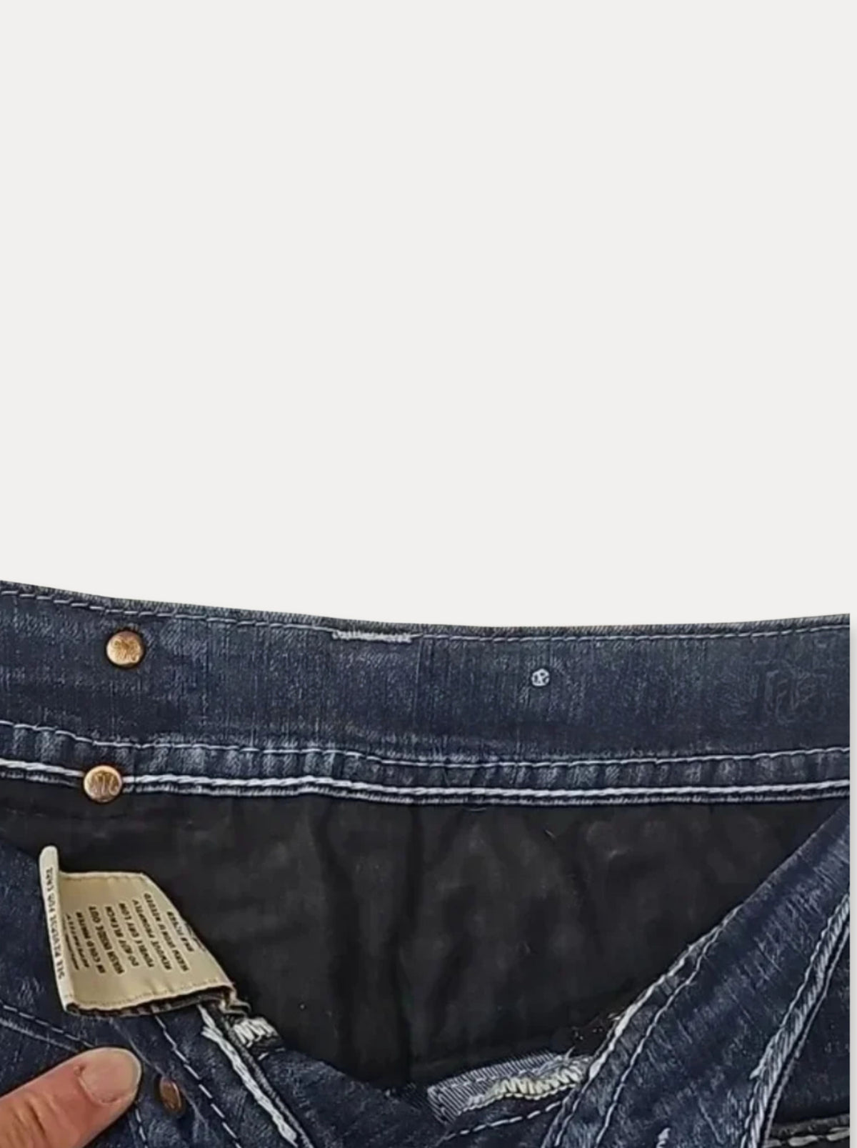 Zerrissene Straight Leg-Jeans